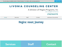 Tablet Screenshot of livoniacounselingcenter.net